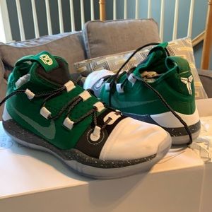 Custom made Celtics colors Kobe Bryant Nike’s